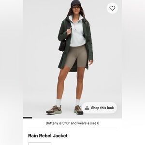 Lululemon Rain Rebel Jacket in Green
